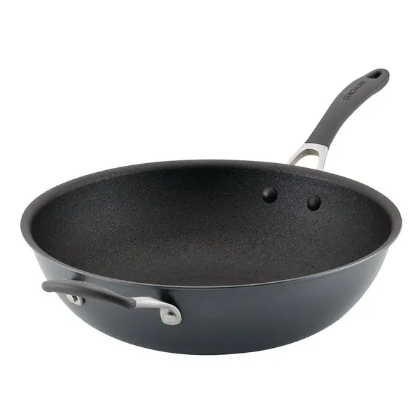 Image of Circulon Scratch Defence A1 Series 34cm Stir Fry Pan Steel (Silver)