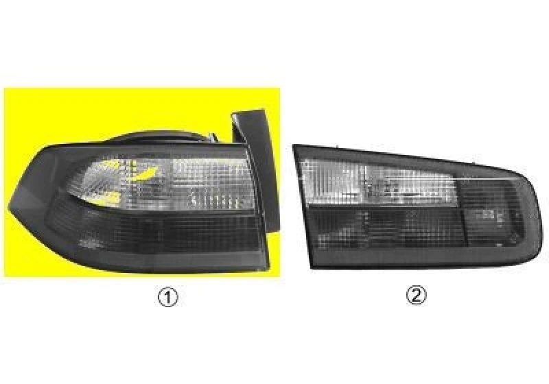 Image of VAN WEZEL 4348921 Rear light Outer section, without bulb holder, Left Combination Rearlight (391)