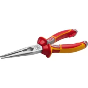 Image of NWS VDE Electricians Long Nose Straight Pliers 205mm