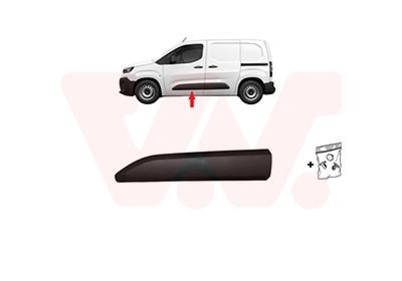 Image of VAN WEZEL Door moulding trim VAN WEZEL 0991423