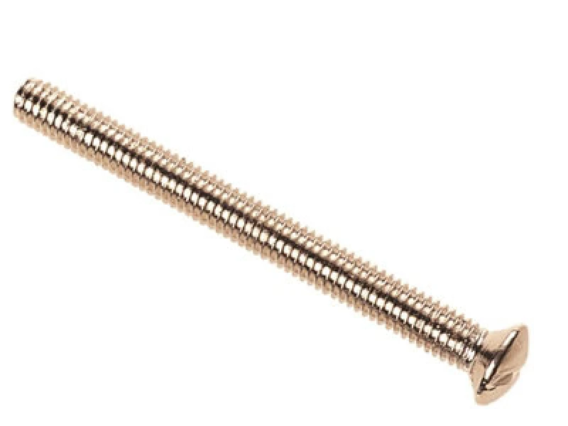 Image of Dencon 115010Nb Nickle Plated Switch/socket Plate Screws 3.5 X 50mm X10 Dcn115010Nb