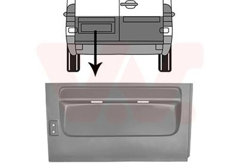 Image of VAN WEZEL Rear door VAN WEZEL 3075149