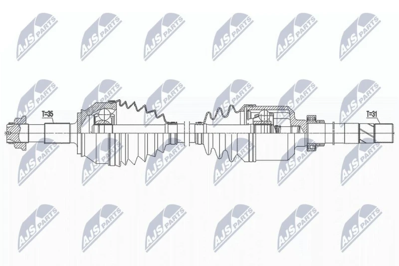 Image of NTY Drive shaft NTY NPW-FT-063