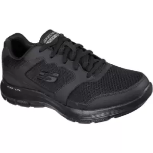 Image of Skechers Mens Flex Advantage 4.0 Wide Leather Trainers UK Size 10 (EU 45)