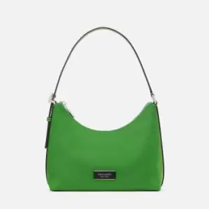 image of Kate Spade New York Womens Sam Icon Nylon Small Shoulder Bag - Ks Green