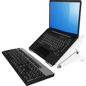 image of Dataflex ERGONOTE laptop stand, for notebooks up to 15.4'', transparent acrylic