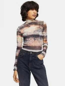 Image of Topshop Landscape Funnel Top - Multi