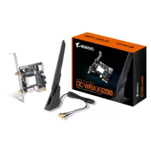 Image of Gigabyte GC-WBAX1200 2x2 802.11ax Tri-Band WiFi + Bluetooth 5.2 PCIe Expansion Card