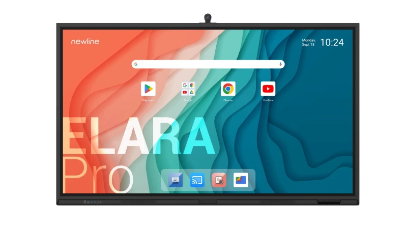 Image of NEWLINE Newline Elara Pro interactive whiteboard 165.1cm (65") 3840 x 2160 pixels Touch Screen Black TT-6523QCA+