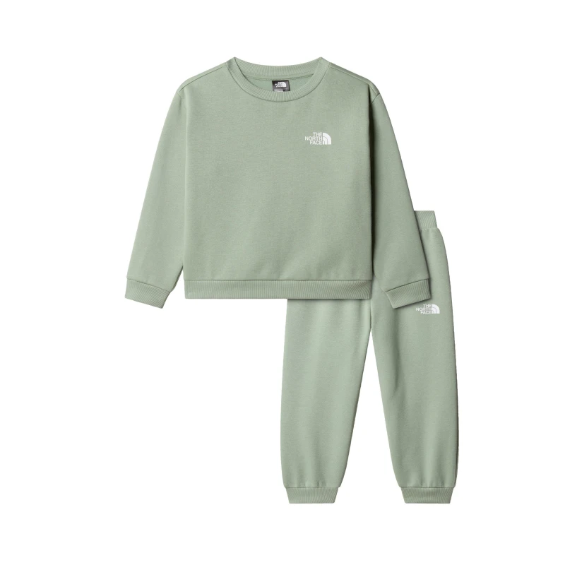 Image of The North Face Unisex Kids Simple Dome Lifestyle Fleece Tracksuit Slate Moss unisex 4Y