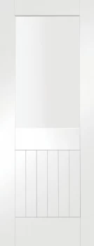Image of Wickes Geneva Softwood White Primed Internal Glazed Door - 1981 x 686mm