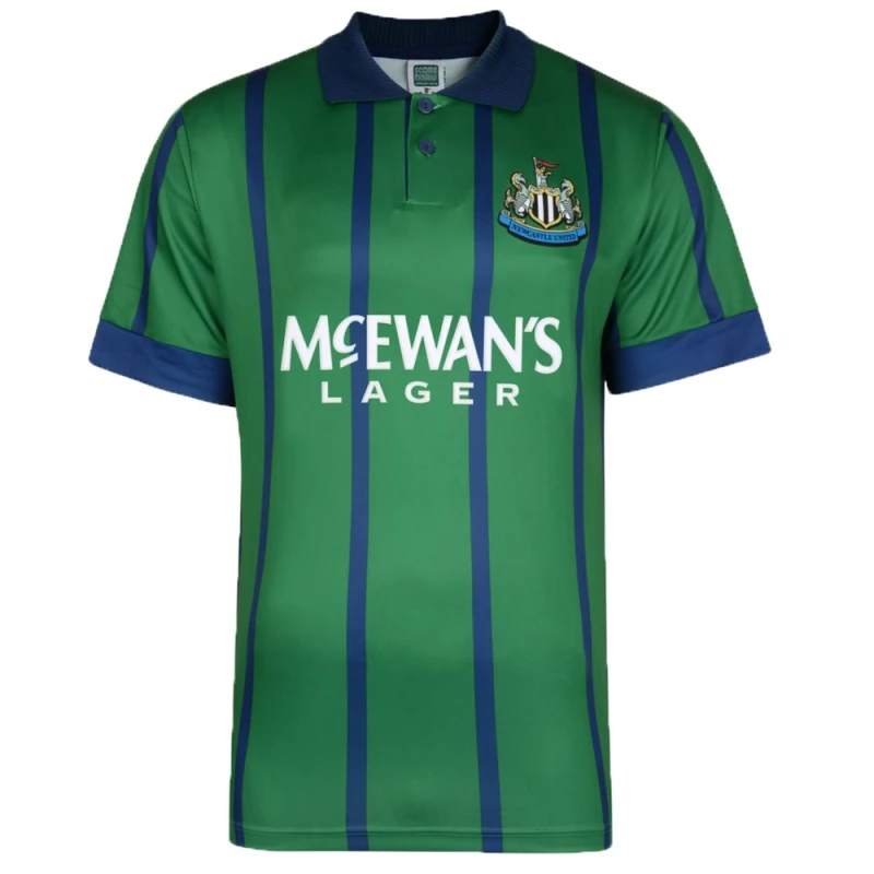 Image of Score Draw Newcastle United 1995 Away Retro Football Shirt NEWC95APYSS-XXL XXL Mens Sportswear