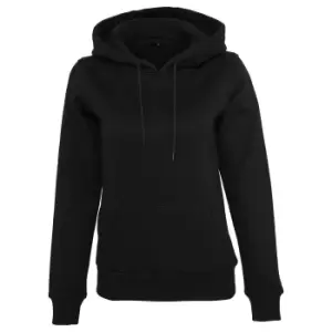 image of Build Your Brand Womens/Ladies Organic Hoodie (XL) (Black)