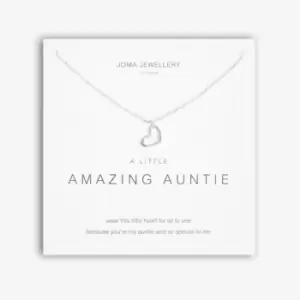 image of A Little Amazing Auntie Silver 46cm + 5cm Extender Necklace 5278