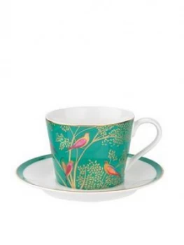 image of Sara Miller for Portmeirion Chelsea Teacup Saucer Green