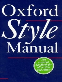 Image of The Oxford Style Manual by Robert Ritter Hardback