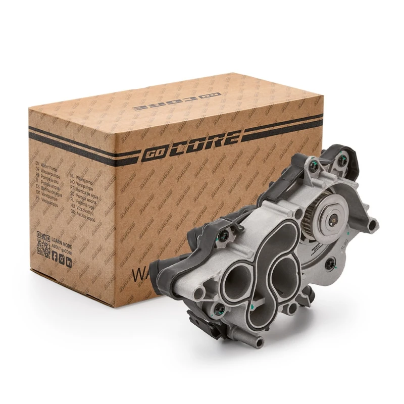 Image of goCORE GCA2600140 Water pump Number of Teeth: 28, with housing, Thermostat fitted in water pump, with gaskets/seals Water Pump (1260)