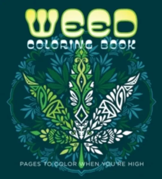 Image of weed coloring book pages to color when youre high 9780785843320