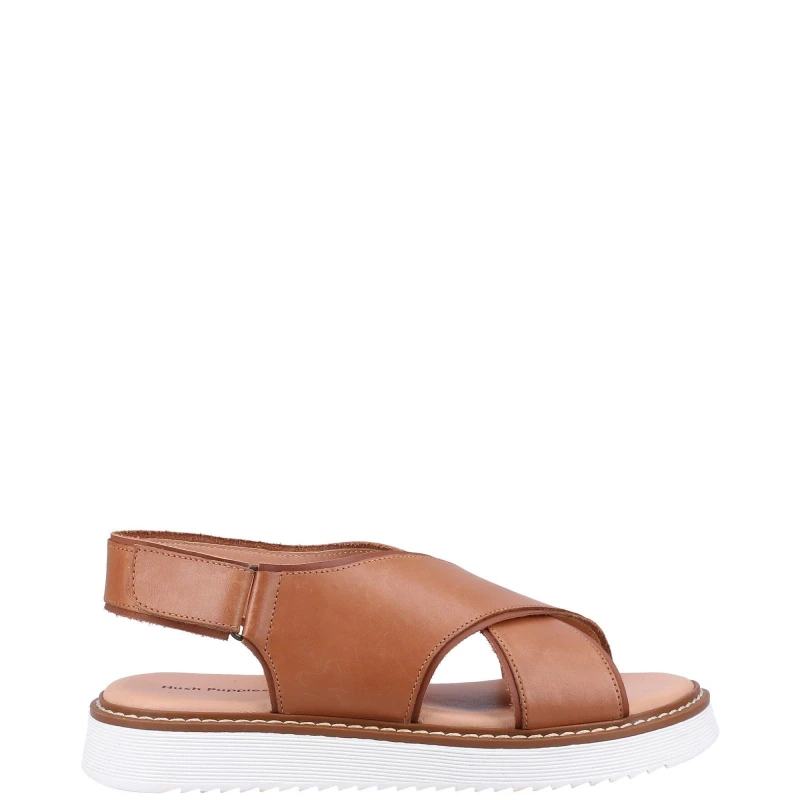 Image of Hush Puppies Clarissa Cross Over Sand - Brown Brown 4