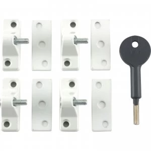 Yale 8K118 Economy Window Lock White Pack of 4