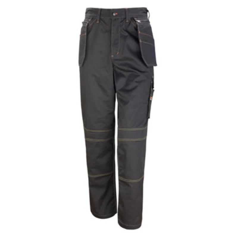 Image of Result Result Men Work-Guard Lite X-Over Holster Workwear Trousers (Breathable And Windproof) in Black Size: X-Small Black XS Male 5054752657512