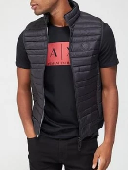 image of Armani Exchange Padded Gilet Black Size L Men