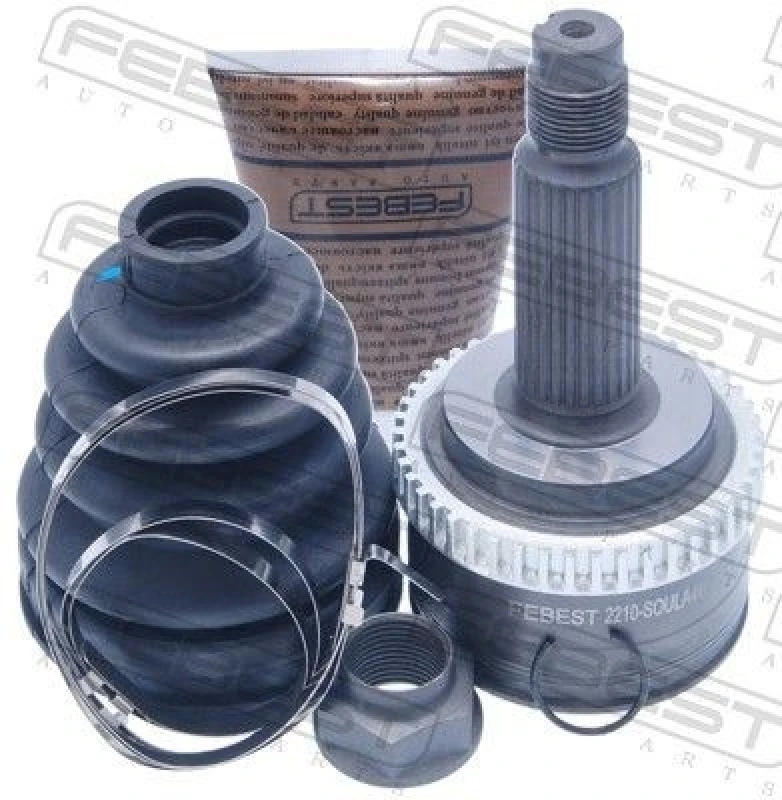 Image of FEBEST 2210-SOULA46 CV Joint Front Axle, with ABS sensor ring Joint Kit,drive shaft (5)