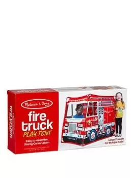 image of Melissa & Doug Fire Truck Play Tent, One Colour