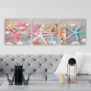 Image of P104468 Multicolor Decorative Canvas Painting (3 Pieces)
