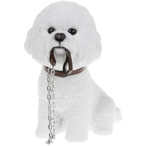 Image of Walkies Bichon Frise Sitting By Leonardo