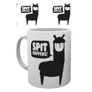 image of Llama Life Spit Happens Mug