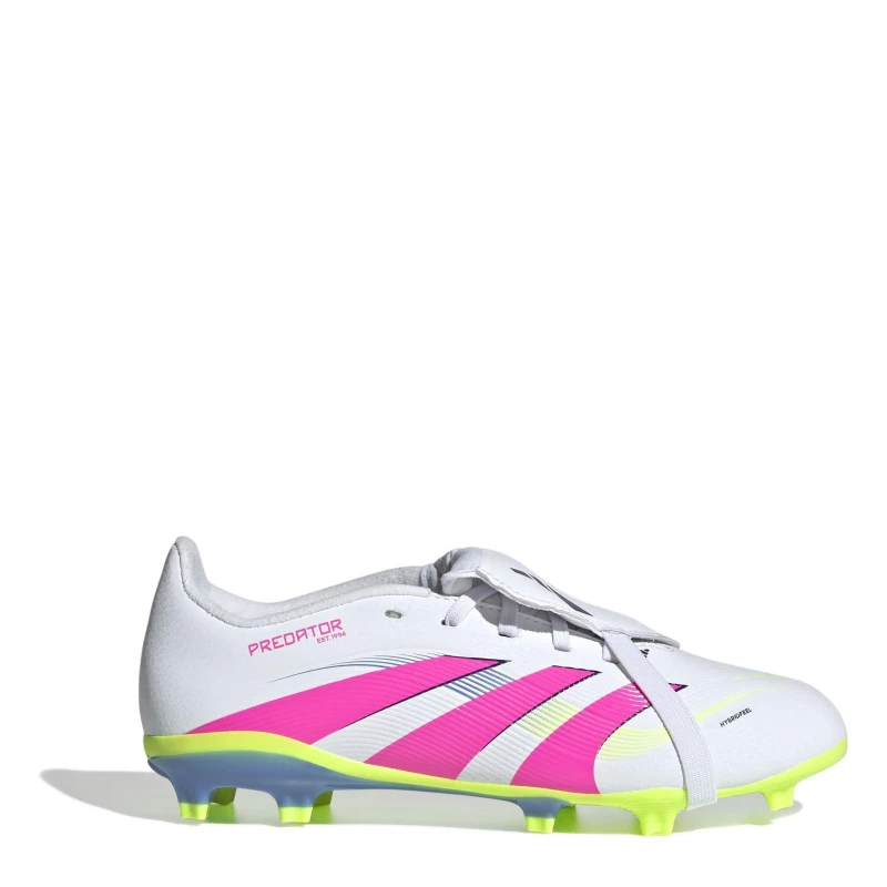 Image of adidas Predator League Fold-Over Tongue Childrens Firm Ground Football Boots Firm Ground Football Boots C10 (28) White 08047401100