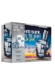 image of Diesel Only The Brave Eau de Toilette Gift Set - White