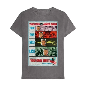 Image of James Bond 007 - You Only Live Twice Unisex X-Large T-Shirt - Grey