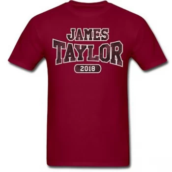 image of James Taylor - 2018 Tour Logo Unisex Large T-Shirt - Red