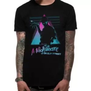 image of Nightmare On Elm Street - Retro Mens XX-Large T-Shirt - Black