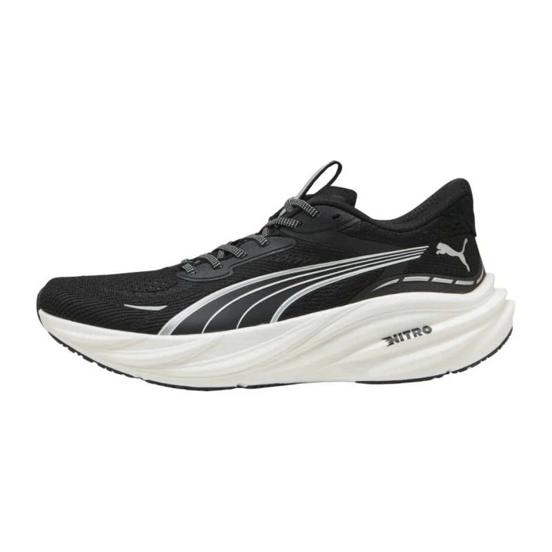 Image of Puma Magnify NITRO 3 Shoes Black White AW25, Size 45 - EUR