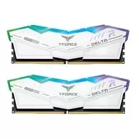 Image of TeamGroup Delta RGB 32GB (2X16GB) DDR5 PC5-49600C38 6200MHz Dual Channel Kit - White