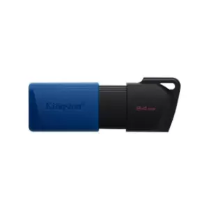 Image of Kingston Technology DataTraveler Exodia M USB flash drive 64GB USB Type-A 3.2 Gen 1 (3.1 Gen 1) Black Blue