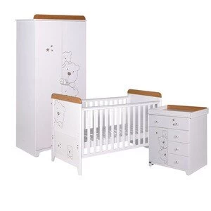 image of Bears 3 Piece Room Set - Beech/White