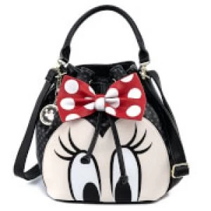 image of Loungefly Disney Minnie Mouse Bow Bucket Bag