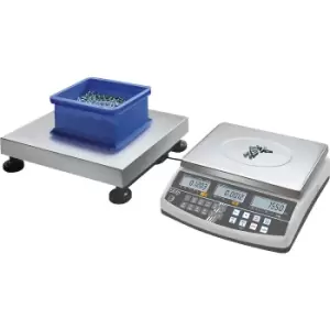 KERN Counting system, from reference scale and weighing bridge, weighing range up to 60 kg, read-out accuracy 0.1 g, weighing plate 500 x 400 mm