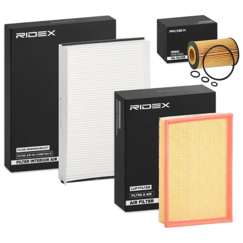 Image of RIDEX 4055F3951 Filter Set with gaskets/seals Filter Set (4055)