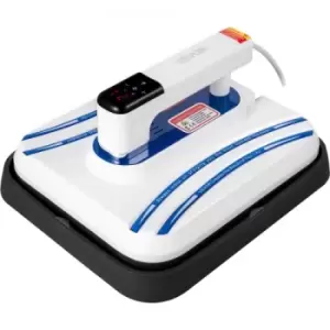 Image of VEVOR Heat Press 12 x 10 in Mini Heating Press Machine 1000W Portable Easy Vibration Function Double-Tube for T-Shirts with Sensitive Touch Screen Blu