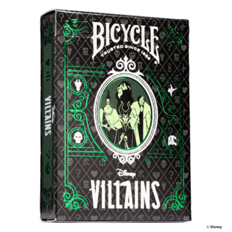 Image of Cartamundi Bicycle - Disney: Green & Purple Villains Playing Cards - Brand New And Sealed