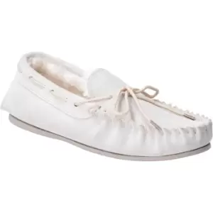 Image of Hush Puppies Womens Allie Suede Faux Fur Lined Cozy Slippers UK Size 5 (EU 38, US 7)