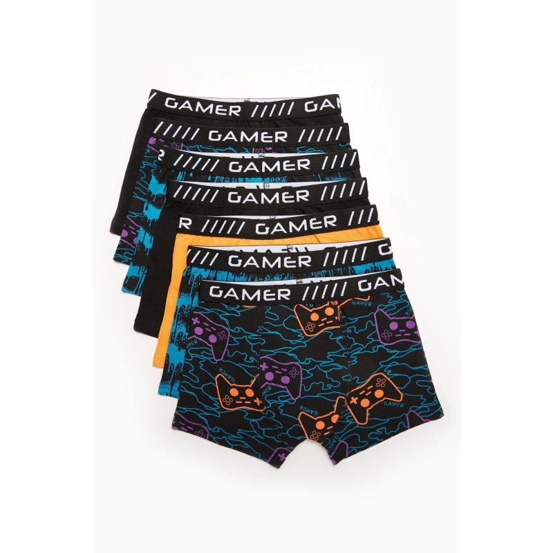 Image of Studio Older Boys Gaming Trunks - Black 6 - 7 Years
