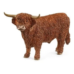 image of SCHLEICH Farm World Highland Bull Toy Figure