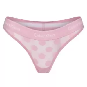 Image of Calvin Klein Cotton Thong - Pink