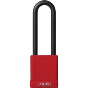 image of 74/40HB75 40MM Aluminium Padlock 1-KEY 75MM Long Shackle Red